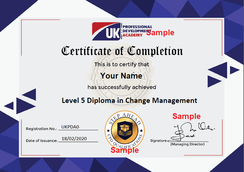 View Sample Certificates - UK Professional Development Academy